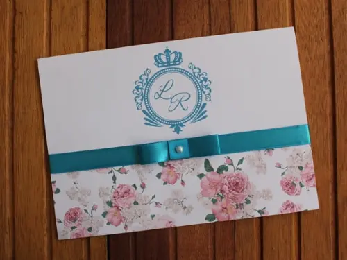 Convite 15 Anos - Convite Casamento - Aniversário Turquesa