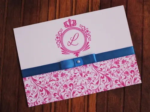 Convite 15 Anos - Convite Casamento - Pink