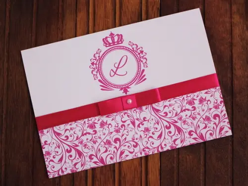 Convite 15 Anos - Convite Casamento - Pink