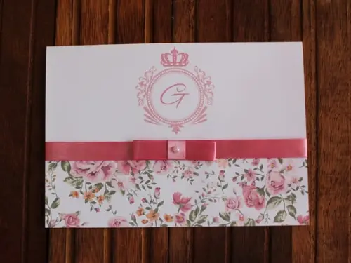 Convite 15 Anos - Convite de Casamento - 240g