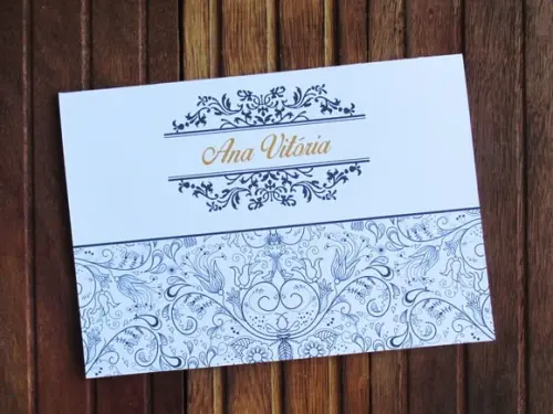 Convite 15 Anos - Convite de Casamento - 240g