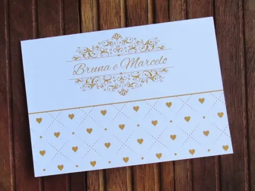 Convite 15 Anos - Convite de Casamento - 240g