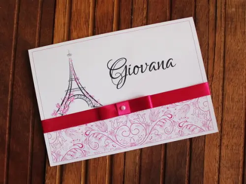 Convite 15 Anos - Convite de Casamento - Paris