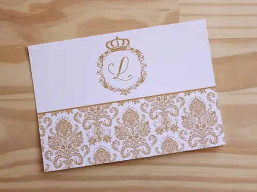 Convite 15 Anos Barato Promoção Dourado Lindo