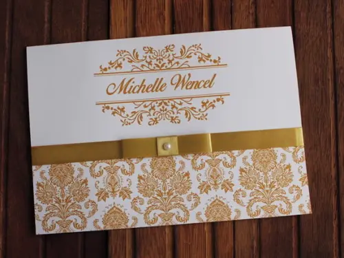 Convite 15 Anos Dourado Barato Convite Casamento Barato
