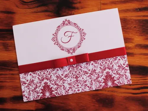 Convite 15 Anos Marsala Fita Convite Casamento Barato