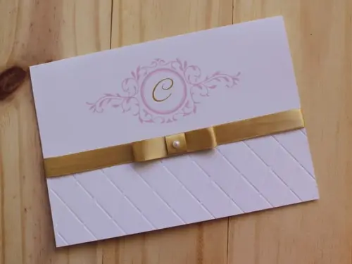 Convite 15 Anos Relevo Textura Dourado Rosa