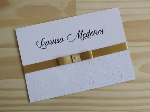 Convite 15 Anos Textura Relevo Convite Casamento Promoção