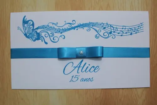 Convite Aniversário 15 Anos - 240g