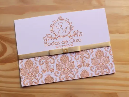 Convite Bodas de Ouro - Fazemos para Diversas Bodas!
