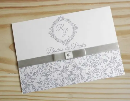 Convite Bodas de Prata - Convite Casamento