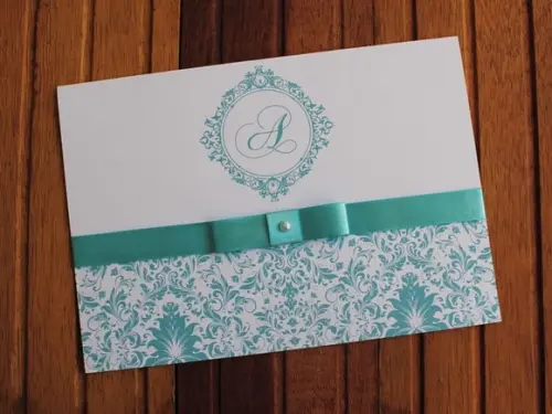 Convite Casamento - Convite 15 Anos - 240g Azul Marsala