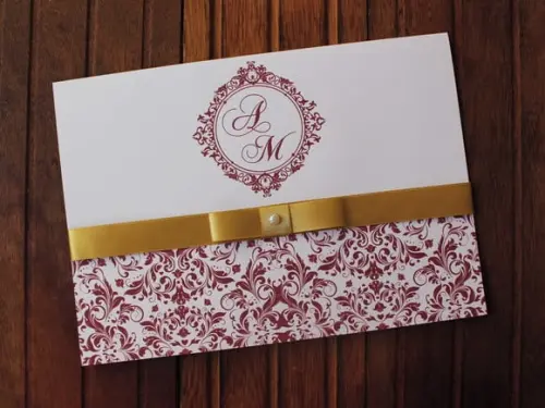Convite Casamento - Convite 15 Anos Marsala Dourado Promocao