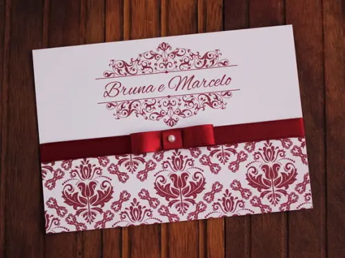 Convite Casamento - Convite 15 Anos Marsala Promoção