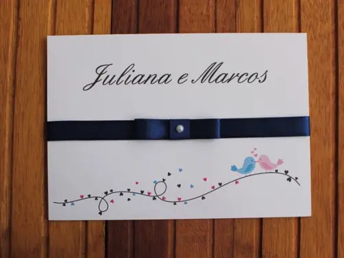 Convite Casamento - Convite 15 Anos Noivado Passaros