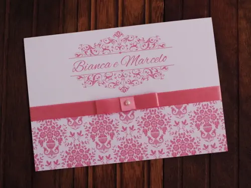 Convite Casamento - Convite 15 Anos Rosa