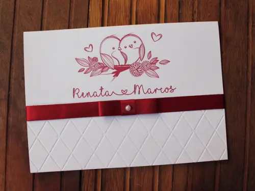Convite Casamento - Convite 15 Anos Textura Relevo Matelasse