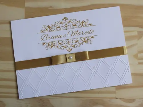 Convite Casamento Alto Relevo 15 Anos Bodas Promoção