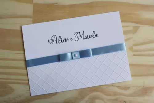 Convite Casamento Azul Serenity Convite 15 Anos Relevo