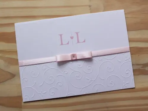 Convite Casamento Delicado Rosa Bebê 15 Anos