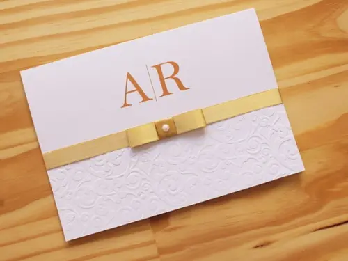 Convite Casamento Dourado 15 Anos Bodas