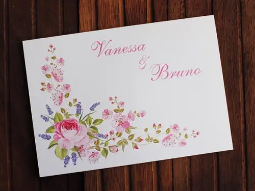 Convite Casamento Floral - Convite 15 Anos Flores Campo