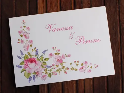 Convite Casamento Floral - Convite 15 Anos Flores Meigo