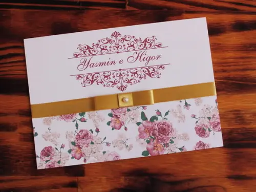 Convite Casamento Floral Marsala Convite 15 Anos