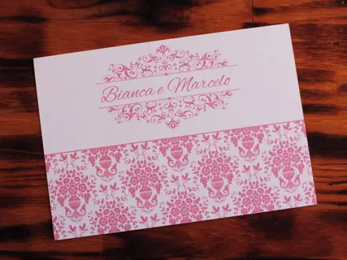 Convite Casamento Rosa Barato Convite 15 Anos Floral