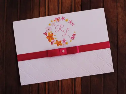 Convite Casamento Textura Flores - Convite 15 Anos