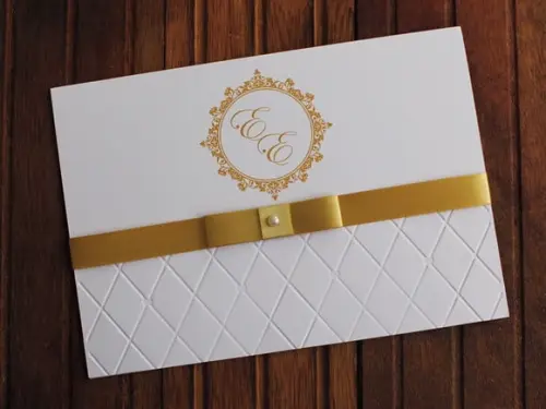 Convite Casamento Textura Relevo - Convite 15 Anos