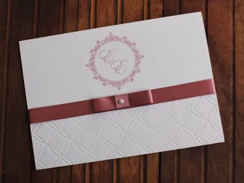Convite Casamento Textura Rose Convite 15 Anos Relevo