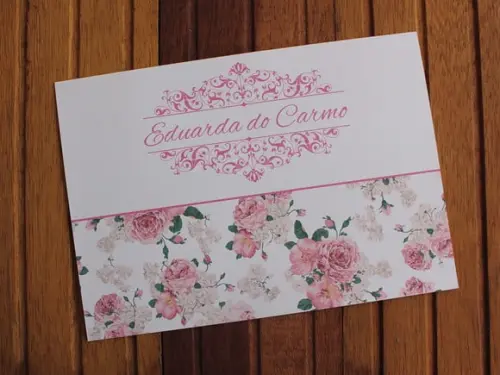 Convite de Casamento - Convite 15 Anos - 240g