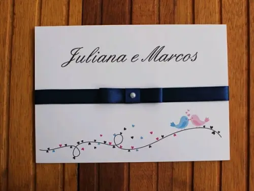 Convite de Casamento - Convite 15 Anos - 240g