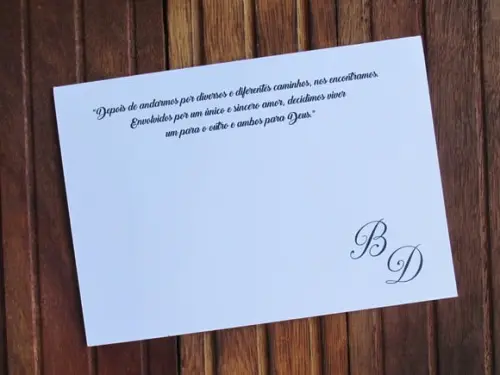 Convite de Casamento - Convite 15 Anos - 240g