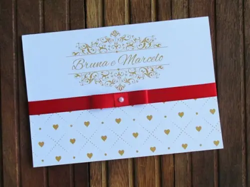 Convite de Casamento - Convite de 15 Anos - Papel 240g