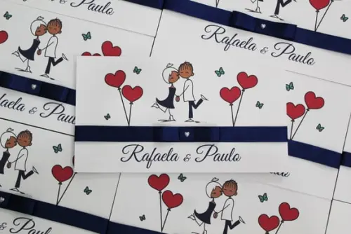 Convite de Casamento - Convite de 15 Anos - Papel 240g