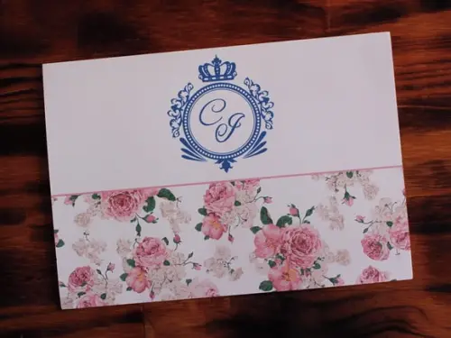 Convite de Casamento Floral Convite 15 Anos Promoção