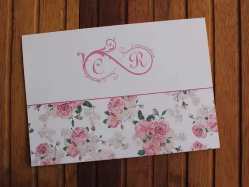 Convite de Casamento Floral Simbolo Infinito 15 Anos