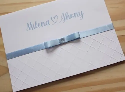 Convite de Casamento Serenity Alto Relevo 15 Anos