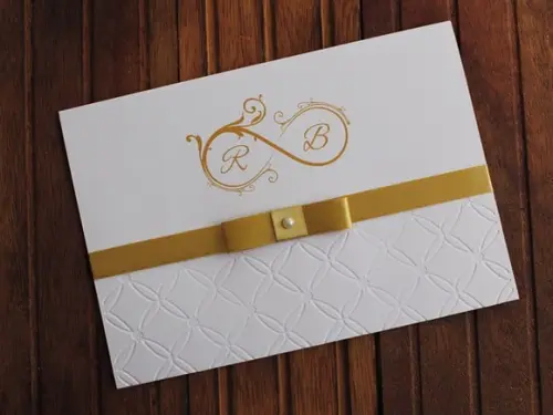 Convite de Casamento Textura - Convite 15 Anos Dourado Bodas