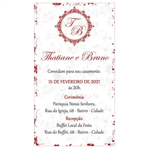 CONVITE DIGITAL - CASAMENTO 15 ANOS BODAS