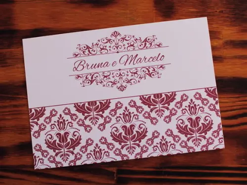 Marsala Convite Casamento Convite 15 Anos - Promoção