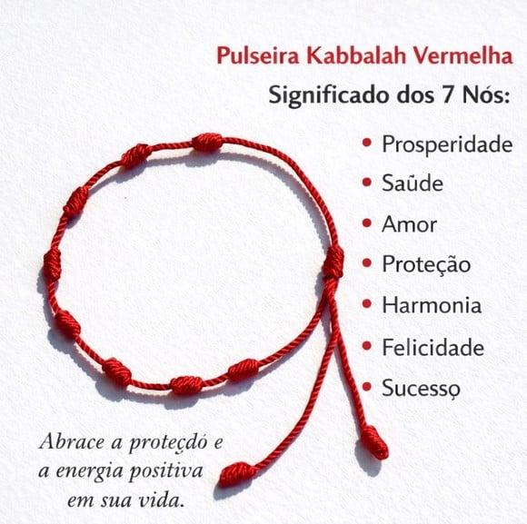 2 Pulseiras Kabbalah 7 Nós, Proteção, Boas Energias. Unissex