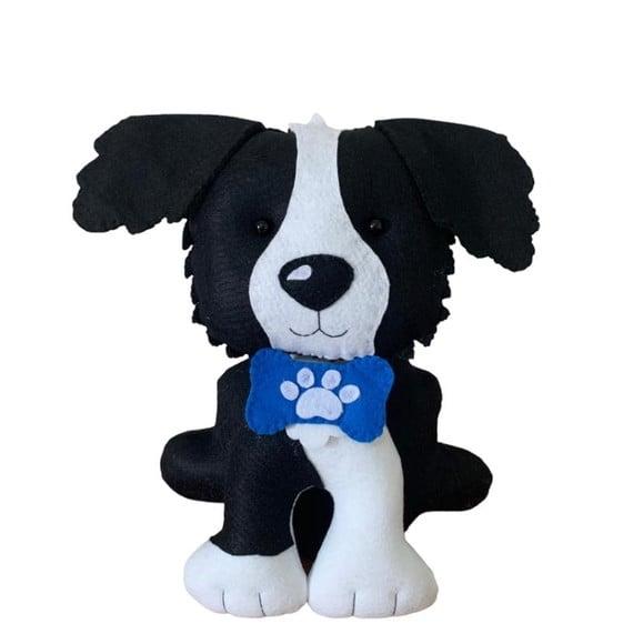 Cachorro Border Collie Peso de Porta