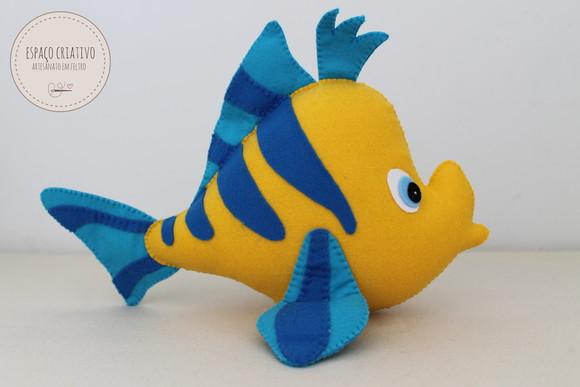 Decoração Pequena Sereia em Feltro