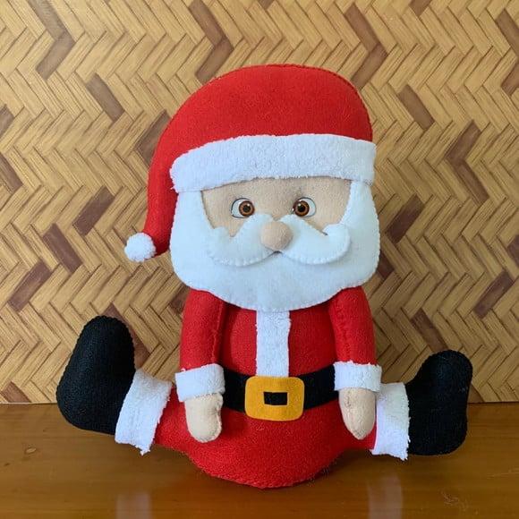 Enfeite de Natal Peso de Porta Papai Noel