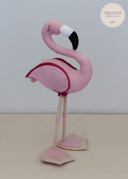 Flamingo em Feltro
