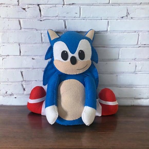 Sonic Peso de Porta Decoração de Festa Infantil