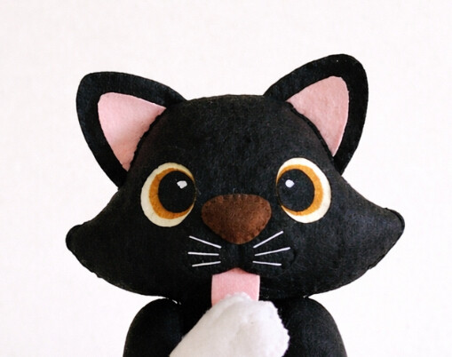Peso de Porta Gatinho Preto